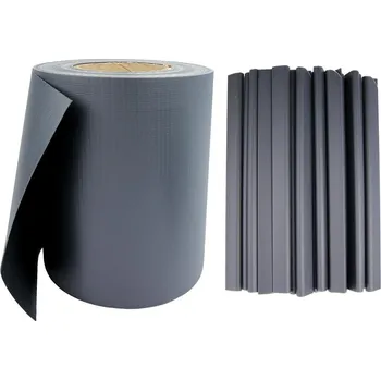 Stínicí plachta Bestent Stínící fólie na plot 19cm x 35m Antracit 450g/m2 + spony