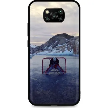 Pouzdro na mobilní telefon Kryt Xiaomi Poco X3 silikon Hockey Goalie (obal neboli pouzdro na Xiaomi Poco X3)