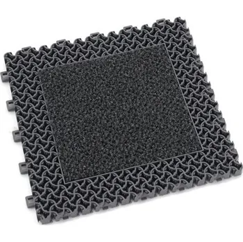 Rohožka Šedá plastová zátěžová modulová rohož Modular 9900 - Aqua 85 (Bfl-S1) - 30x30x2,19cm 81111121