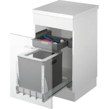 Odpadkový koš Müllex EURO-BOXX40-R, odpadkový koš pro čelní výsuv, antracit