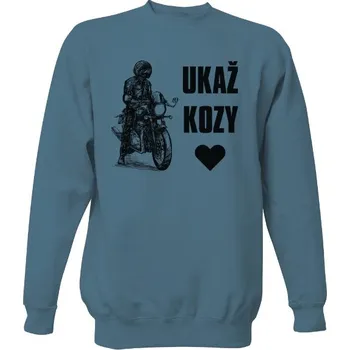 Pánská mikina Mikina bez kapuce Unisex s potiskem Ukaž kozy - hláška motorkářů pánské