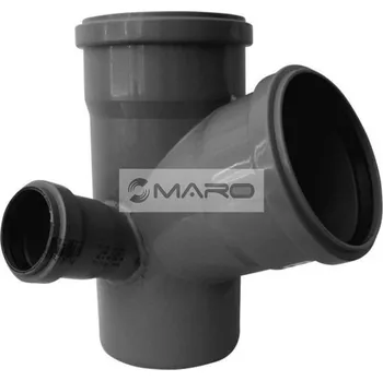 kanalizace Plast Brno Odbočka paneláková HTEP 67,5° nízká 110/110/50 mm, levá, COLAA56