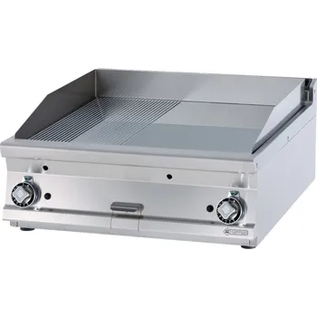 Kuchyňský gril Deska grilovací plynová FTRT 98 GS rýhovaná chromovaná