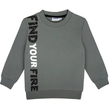 Chlapecká mikina Chlapecká mikina - Winkiki WKB 02923, khaki Barva: Khaki, Velikost: 122