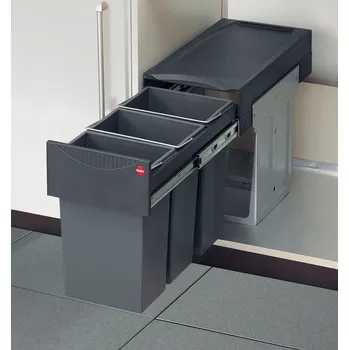 Odpadkový koš Trenta 8, Odpadkový koš pro otočné dveře, grafitově šedá