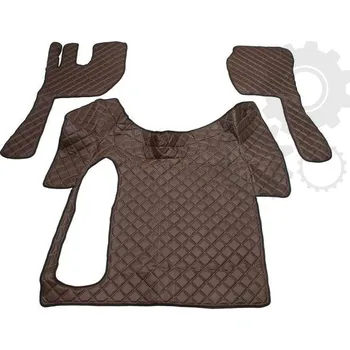autokoberec Kožené koberce Volvo FH 2002-2012, manual, hnědé