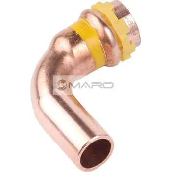 Instalatérský materiál KAN-therm Copper V Gas Koleno Cu lisovací 90° SPG5001V pro plyn I/A 18 mm, 2254326001