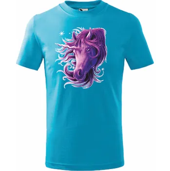 Chlapecké tričko ON-DESIGN Tričko dětské JEDNOROŽEC 2 Velikost: 134 cm/8 let, Barva: tyrkysová