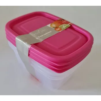 Dóza na potraviny Dózy do mrazničky a mikrovlnné trouby 0,95 l - 3 ks, barvy mix