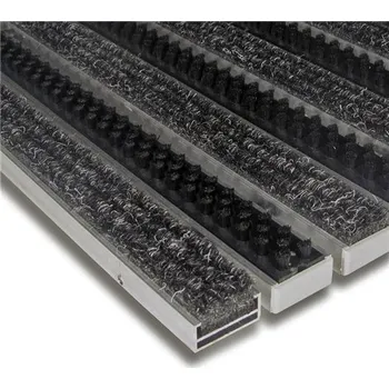 Rohožka Hliníková textilní čistící vnitřní kartáčová rohož Alu Extra - 100x100x1,7cm 80000721