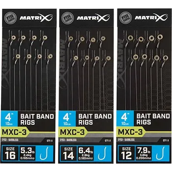 Matrix Návazec MXC-3 4” Bait Band Rigs - Velikost Háčku 14 Nosnost 2,9 kg