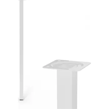 Stolová podnož Walteco Nábytková noha hranatá 25x25x700mm, bílá