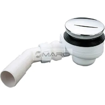 Sifon Aliaxis Sifon vaničkový Turboflow 1 pro otvor 90 mm s chromovanou krytkou 112 mm, odpad 40/50 mm, 0205240