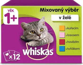 Krmivo pro kočku Whiskas Adult Mixovaný výběr v želé 48x 85 g
