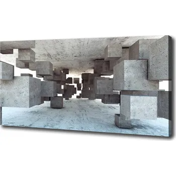 Obraz Foto obraz tištěný na plátně Kvádry v betonu