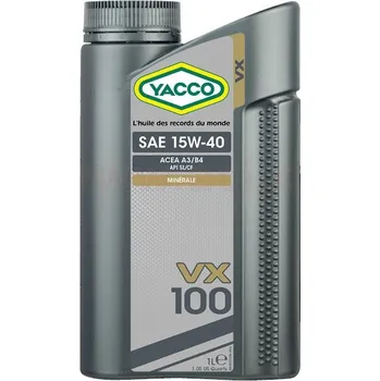 Motorový olej YACCO motorový olej minerální VX 100 15W40 1l