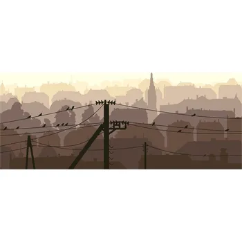 Obraz Foto obraz skleněný horizontální Město linie