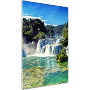 Obraz Vertikální Foto obraz sklo tvrzené Vodopád Krka