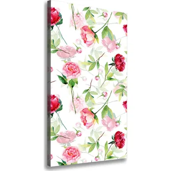 Obraz Vertikální Foto obraz na plátně Růže a pivoňky