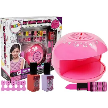 dětské šminky a malovátka LEAN Toys Dívčí nehtové studio růžové