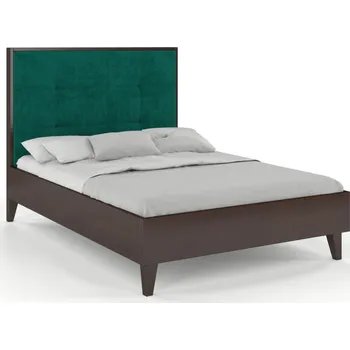 Postel Buková postel s čalouněným čelem - Frida Čalounění postele: French 658, Odstín moření: Palisander, Rozměr: 120x200