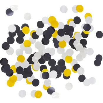 Party dekorace Fóliové kolečka na konfety (zlaté, stříbrné, černé)