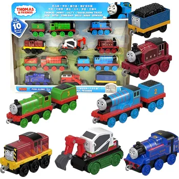 Vláček a vláčkodráha Fisher Price Mašinka Tomáš GHW14 Track Master 10 ks