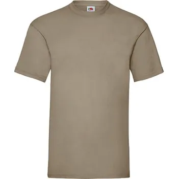 Pánské tričko Fruit of the Loom Pánské triko 61-036-0 Khaki M
