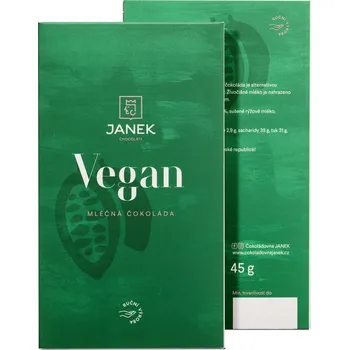 Čokoládovna Janek Vegan Bean to bar 45 g
