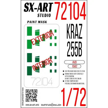 Plastikový model SX-ART 1/72 KRAZ-255B Painting mask (AVD)