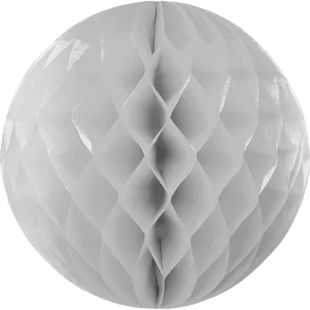 Party dekorace Ozdobná koule, stříbrná, pr. 30 cm