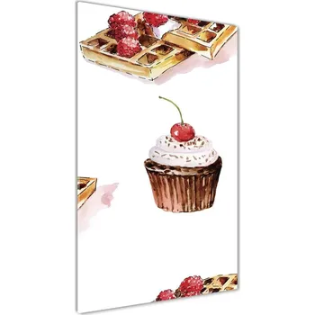 Obraz Vertikální Foto obraz skleněný svislý Bábovky a gofry