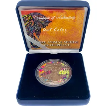 Stříbrná mince 1 Oz American Eagle Spirit Animal Series The Elephant 2021