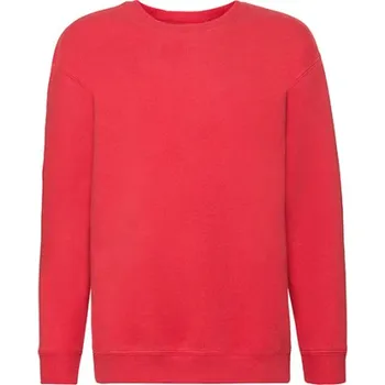 Dívčí svetr Fruit of the Loom Dětský prémiový set-in pot 62-031-0 Red 152