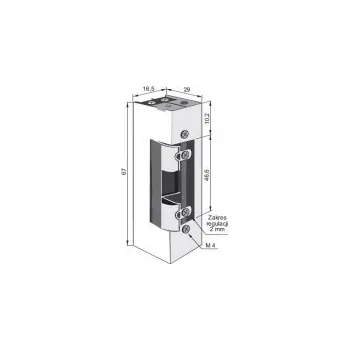 Příslušenství k oknu DAB Trade Elektrický otvírač 1448RFW 12-24AC/DC nízkoproudový ve 12V