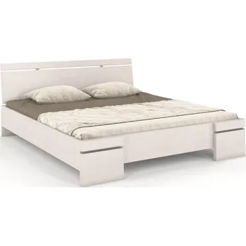 Postel Prodloužená postel Sparta - buk Odstín moření: Bílá, Rozměr: 120x220