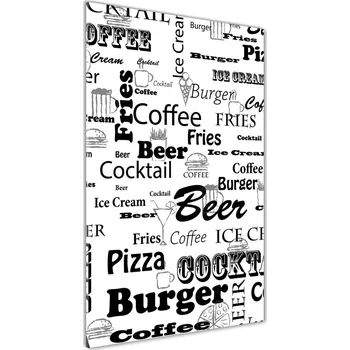 Obraz Foto obraz akrylový vertikální Menu v restauraci