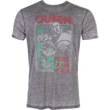 Pánské oblečení Tričko metal pánské Queen - News Of The World - ROCK OFF - QUBO02MC - XXL