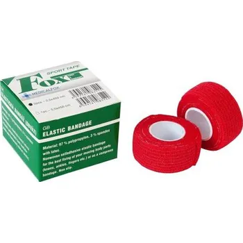 FOX ELASTIC BANDAGE - samodržící bandáž 2,5cm x 4,5m - 2ks