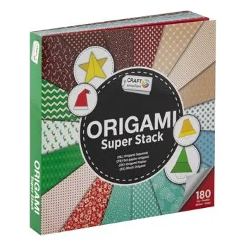 Blok papírů na origami, 15 x 15 cm- 180 listů Váno