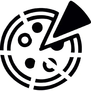 ARTEMISS Pizza - plastová šablona 464 Rozměr: C 14,5x14,5cm