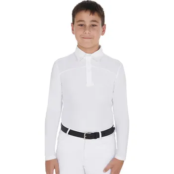 EQUESTRO Triko závodní Polo Equestro, chlapecké, bílé 12 let