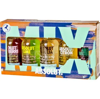 Vodka Absolut five 5 x 0,05l 38,8%