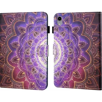 Pouzdro na tablet VSECHNONAMOBIL 53938 ART Zaklápací obal Apple iPad (A16) 2025 / iPad 2022 PURPLE MANDALA