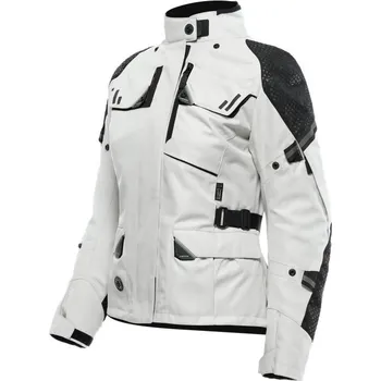 Moto bunda Dainese Dainese LADAKH 3L D-DRY dámská adventure bunda světle-šedá/černá vel.46 46