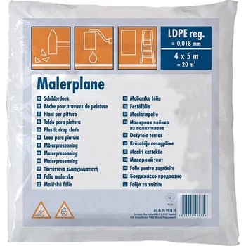Zakrývací fólie na malování Ciret Fólie zakrývací LDPE 4×5m 0,018mm