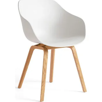 Jídelní židle HAY Židle AAC 222 Lacquered Oak Veneer, white