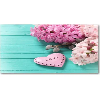 Obraz Foto obraz sklo tvrzené Bez a srdce