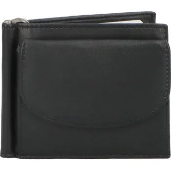 Peněženka Malá pánská kožená peněženka černá - Tomas Poulis černá