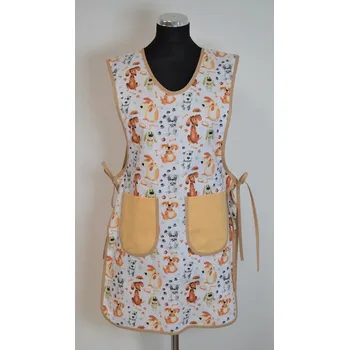 Kuchyňská zástěra Šatoli.cz Dámská zástěra klokanka Pejsci